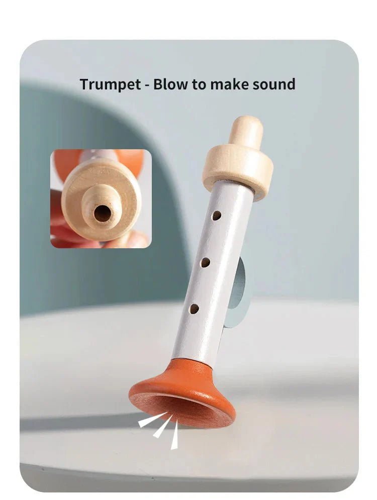 Houten Muziek Speelgoed Set 5 - Delig Voor Peuters - KidsKorner