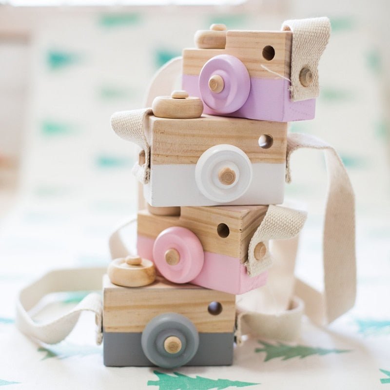 Houten Speelcamera Met Draagkoord Voor Rollenspel - KidsKorner
