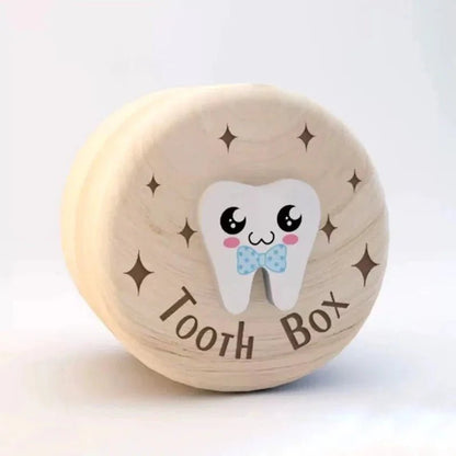 Houten Tandendoosje Voor Melktandjes Met Tandenfee Design - KidsKorner