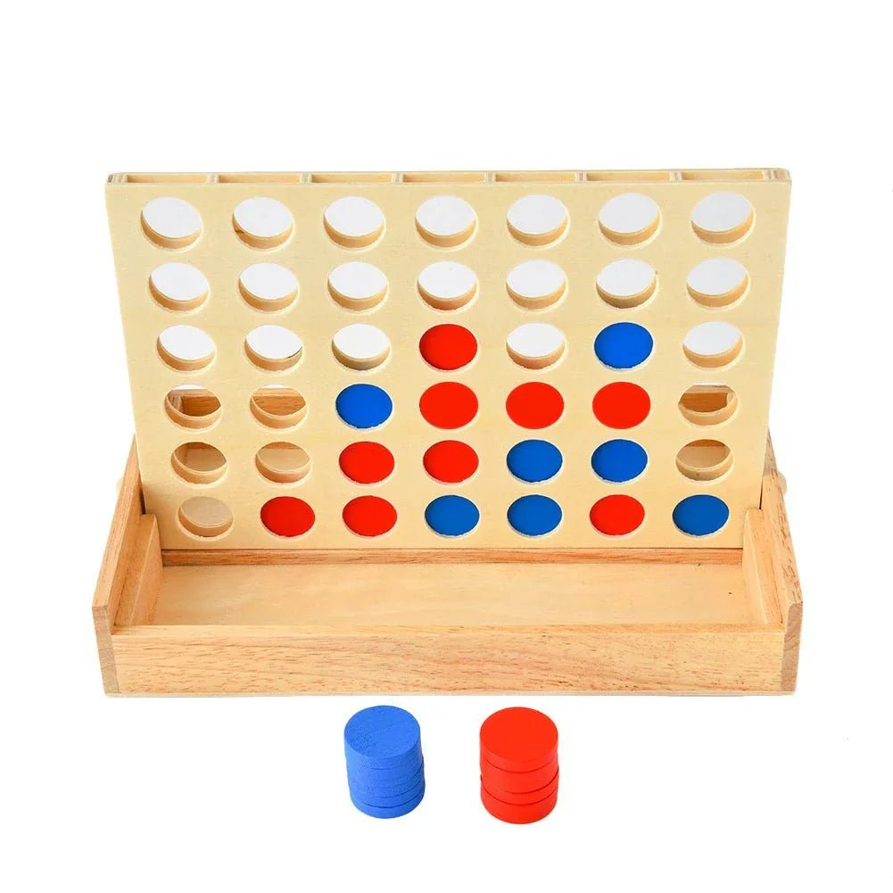 Houten Vier Op Een Rij Spel Voor Kinderen - KidsKorner