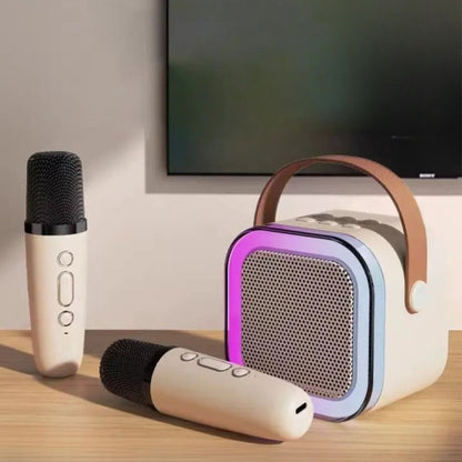 Karaoke Set Voor Kinderen | Draadloze Bluetooth Speaker Met Led Lichten En Microfoon - KidsKorner