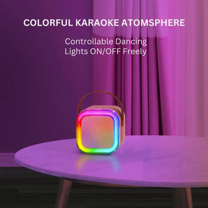 Karaoke Set Voor Kinderen | Draadloze Bluetooth Speaker Met Led Lichten En Microfoon - KidsKorner