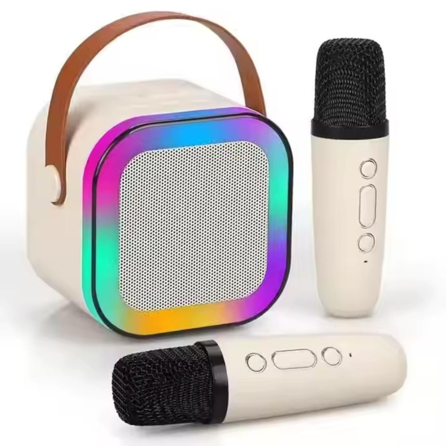 Karaoke Set Voor Kinderen | Draadloze Bluetooth Speaker Met Led Lichten En Microfoon - KidsKorner