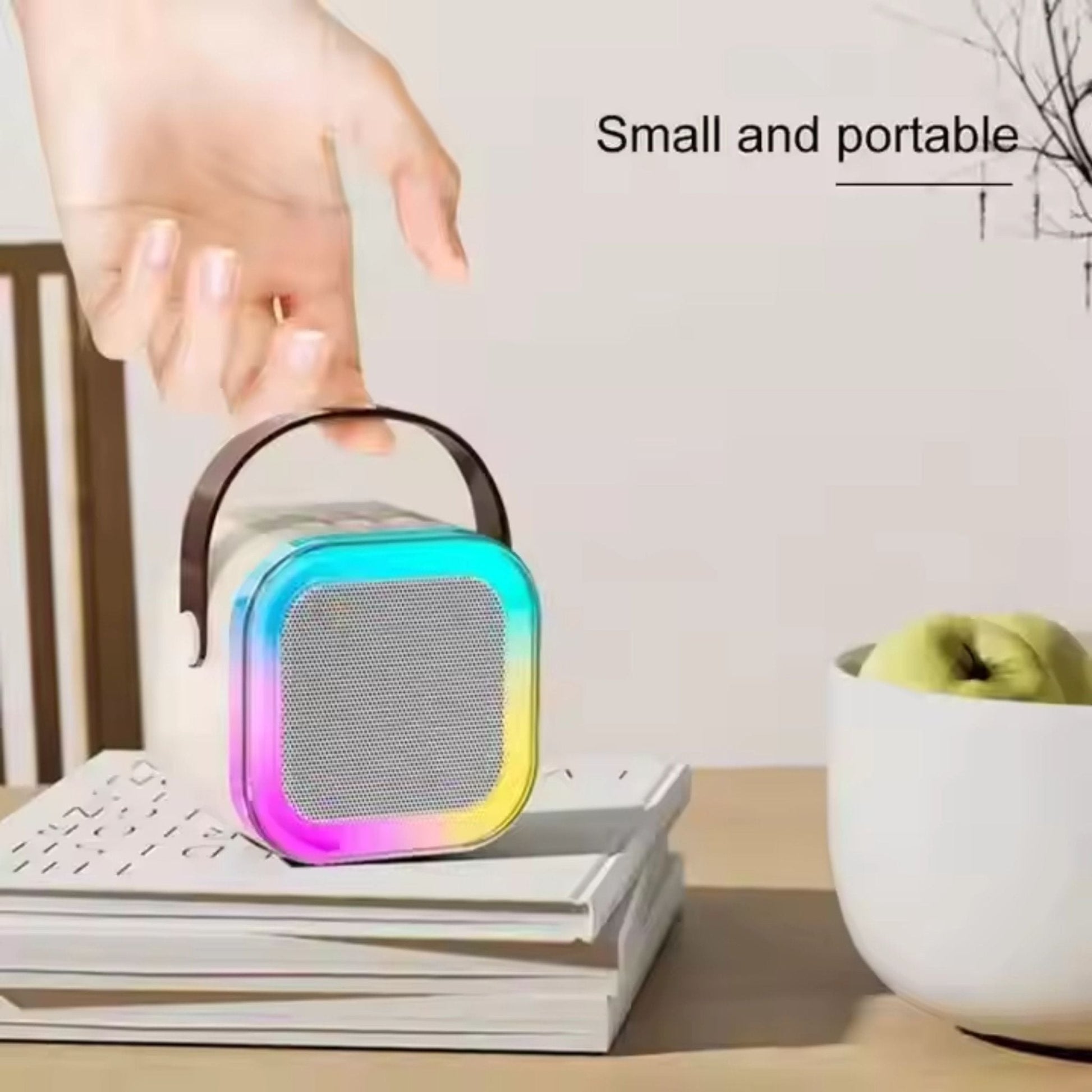Karaoke Set Voor Kinderen | Draadloze Bluetooth Speaker Met Led Lichten En Microfoon - KidsKorner