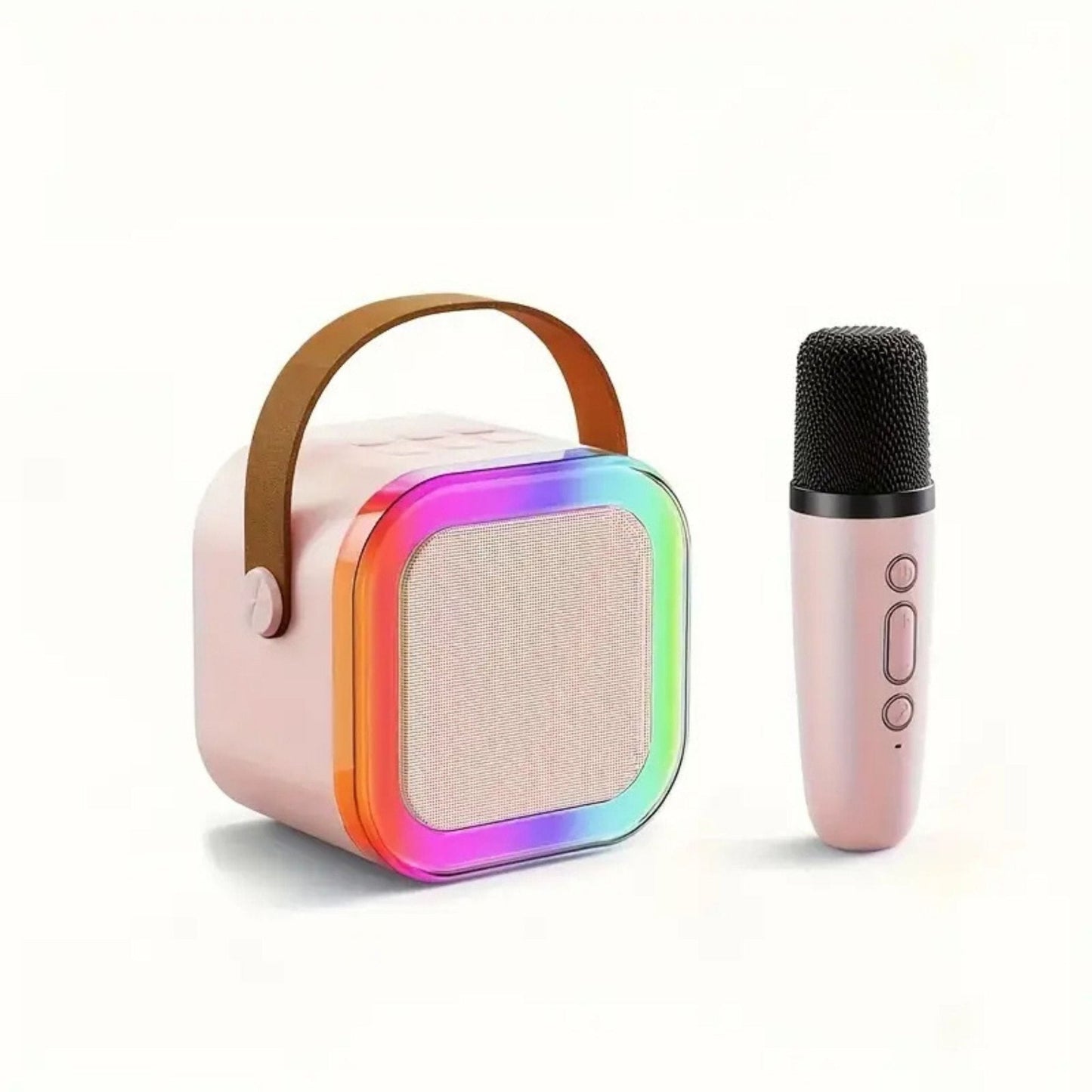 Karaoke Set Voor Kinderen | Draadloze Bluetooth Speaker Met Led Lichten En Microfoon - KidsKorner