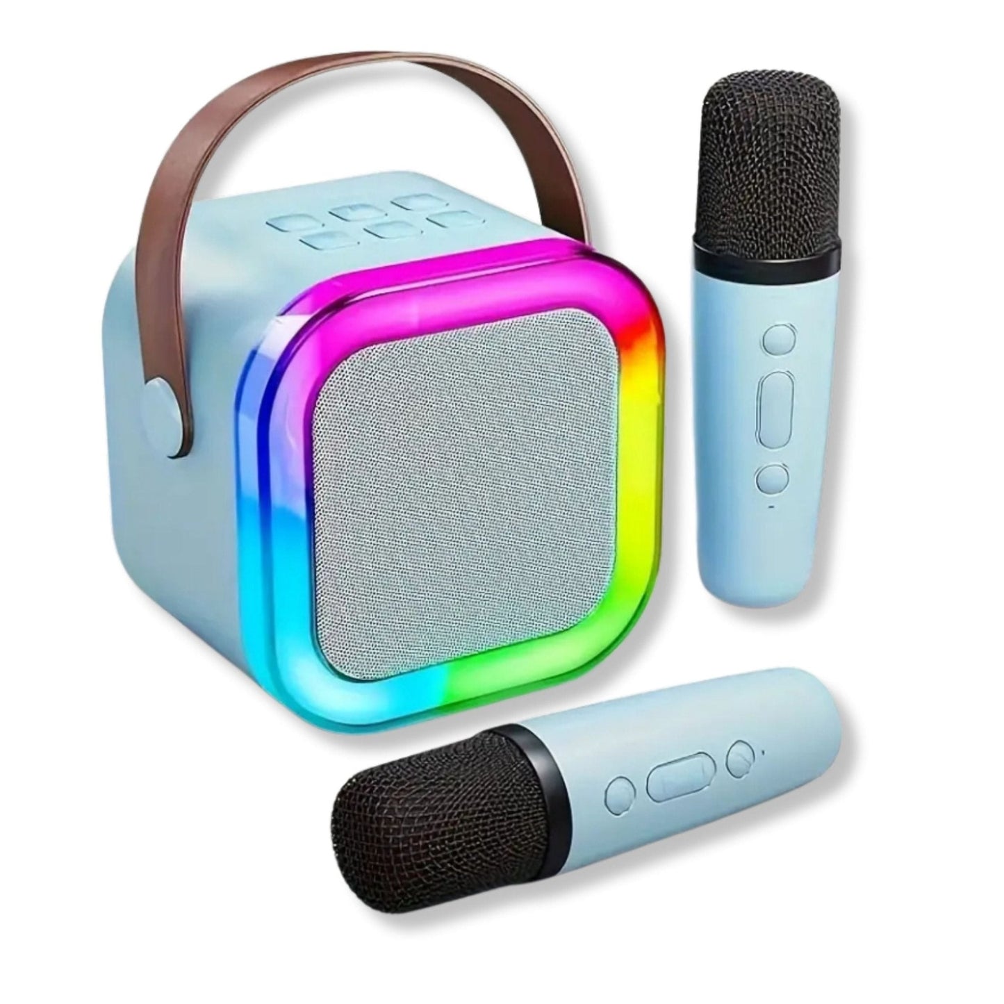 Karaoke Set Voor Kinderen | Draadloze Bluetooth Speaker Met Led Lichten En Microfoon - KidsKorner