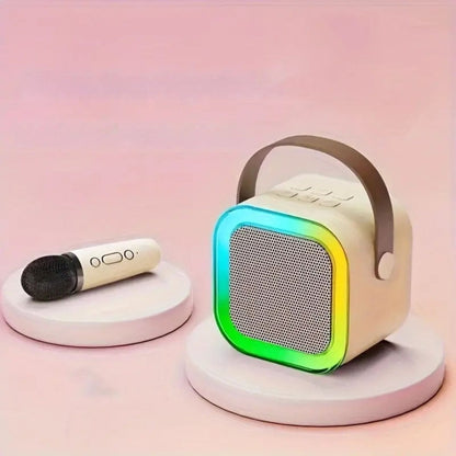 Karaoke Set Voor Kinderen | Draadloze Bluetooth Speaker Met Led Lichten En Microfoon - KidsKorner