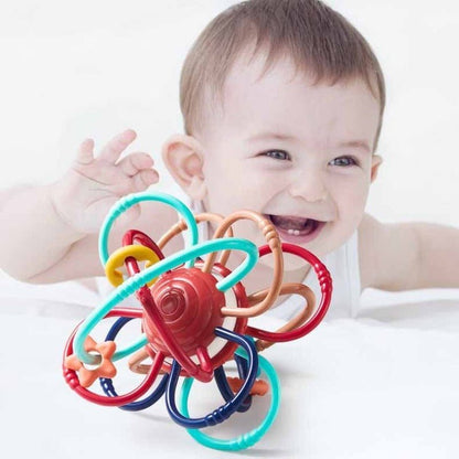 KidiGrip Grijpbal Bijtring Baby - Sensorische Rammelbal - KidsKorner