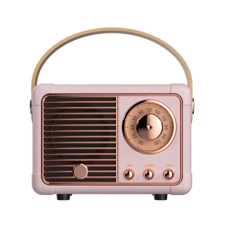 Kinder Bluetooth Speaker – Handsfree Vintage Mini Radio Met 3W Geluid - KidsKorner