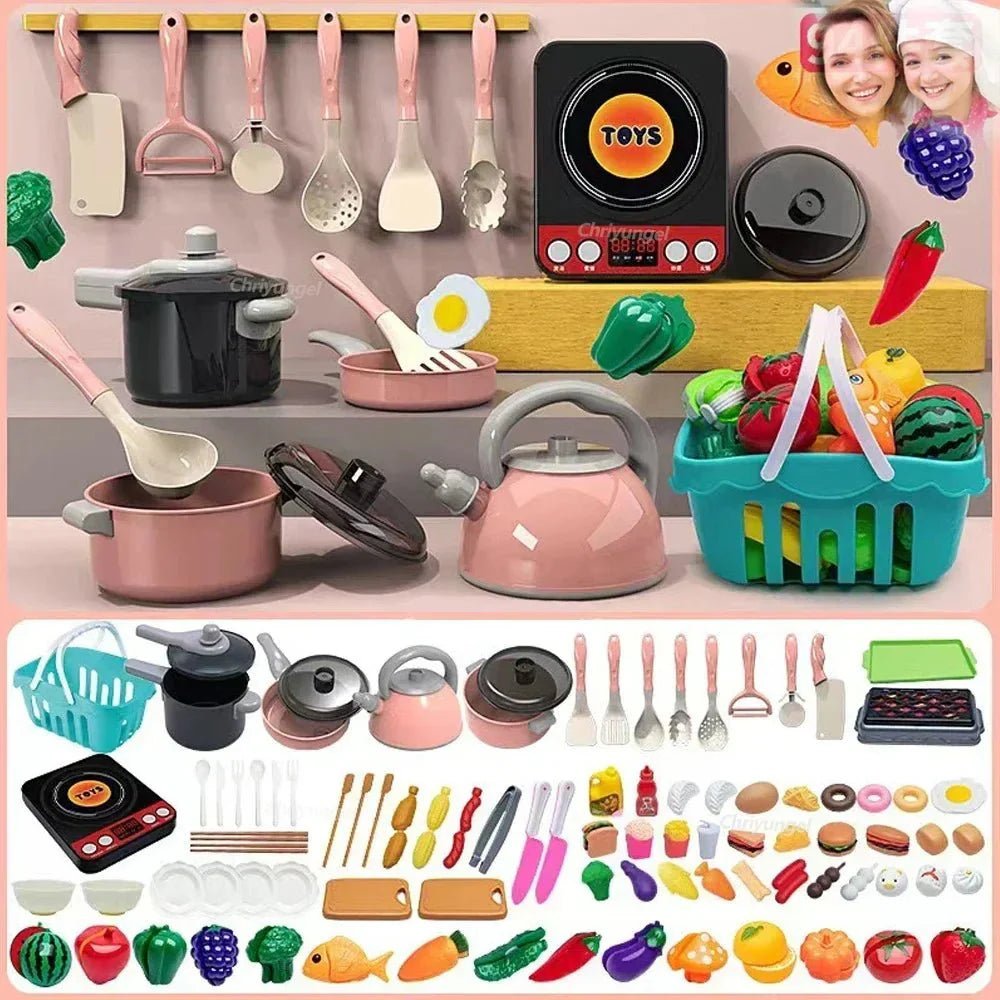 Kinder Keukenset 61 - Delig Met Speelvoedsel - KidsKorner