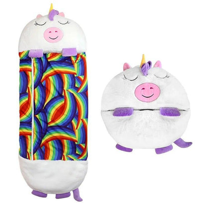 Kinder Slaapzak Met Knuffel - Knuffelkussen 2 - in - 1 - 3 Tot 8 Jaar - KidsKorner