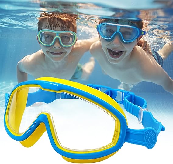 Kinder Zwembril Met Verstelbare Band | Grote Lens Voor Zwemles - KidsKorner