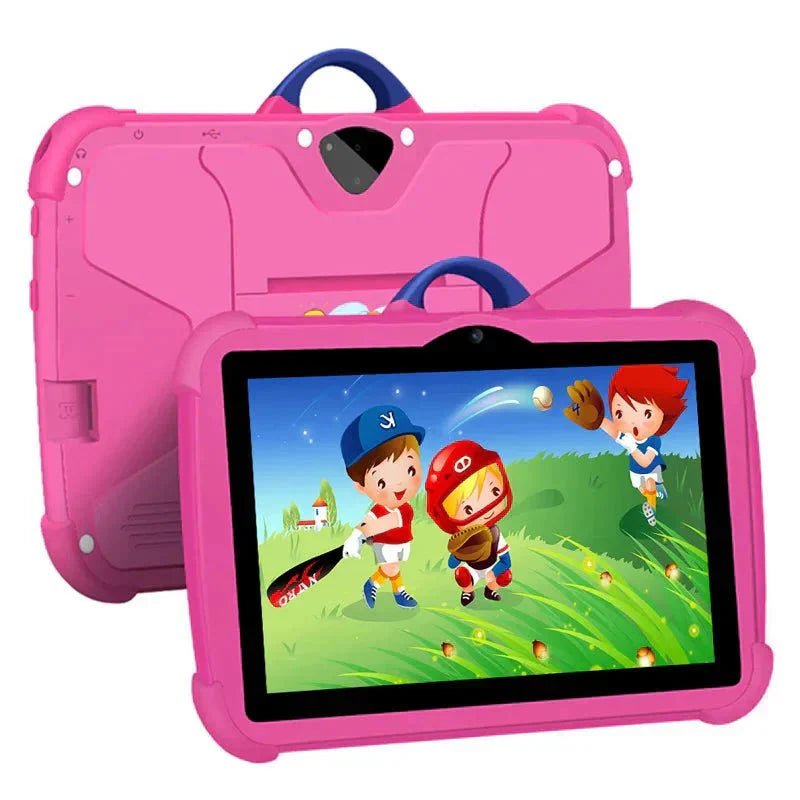Kindertablet 7 Inch Android 64GB | Beschermhoes Met Handgreep 3–12 Jaar - KidsKorner