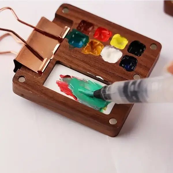 KleurKlip Mini Aquarelset Voor Onderweg Met Mengpalet - KidsKorner