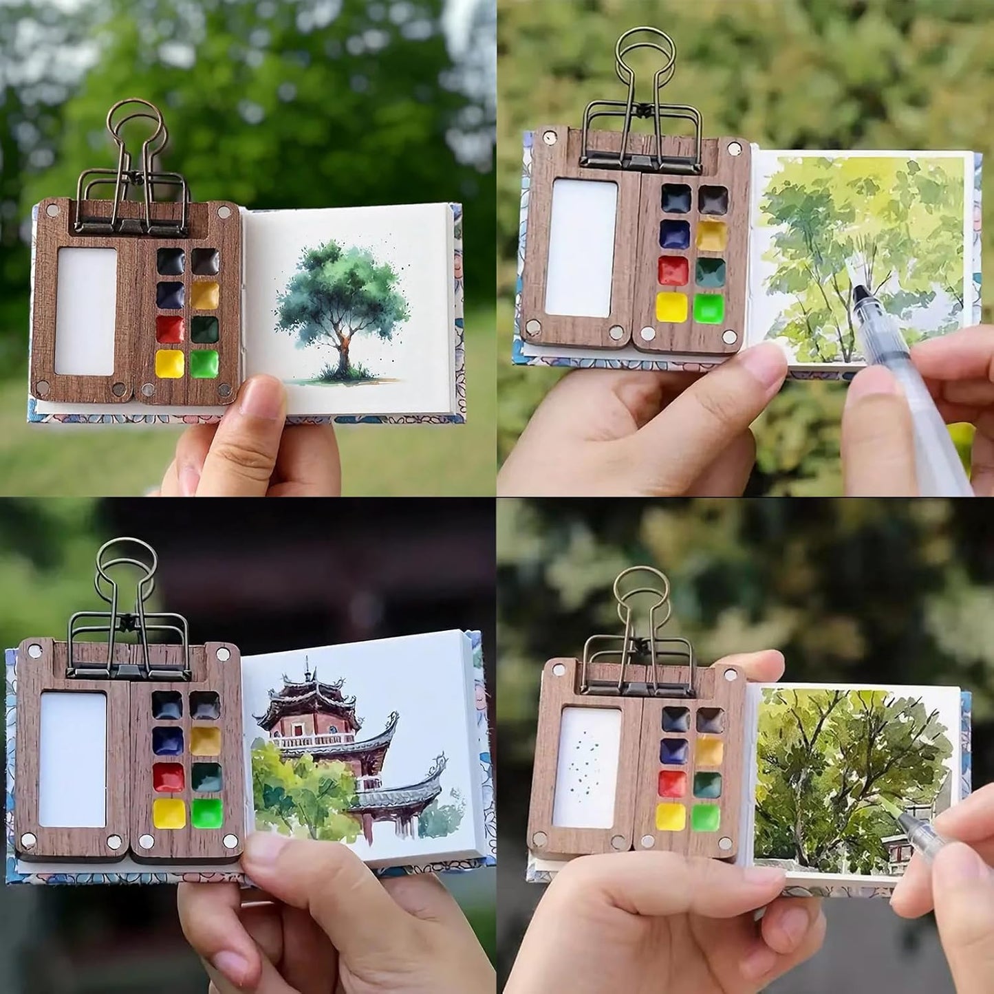KleurKlip Mini Aquarelset Voor Onderweg Met Mengpalet - KidsKorner