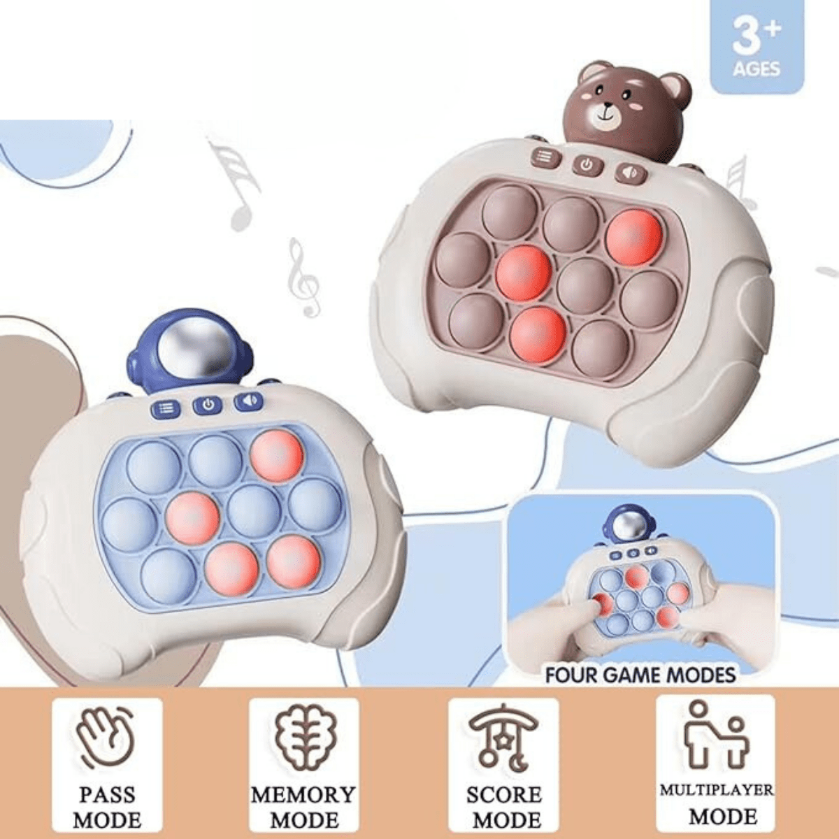 KlikPop Pocket Fidget Spel Met Drukbubbels - KidsKorner