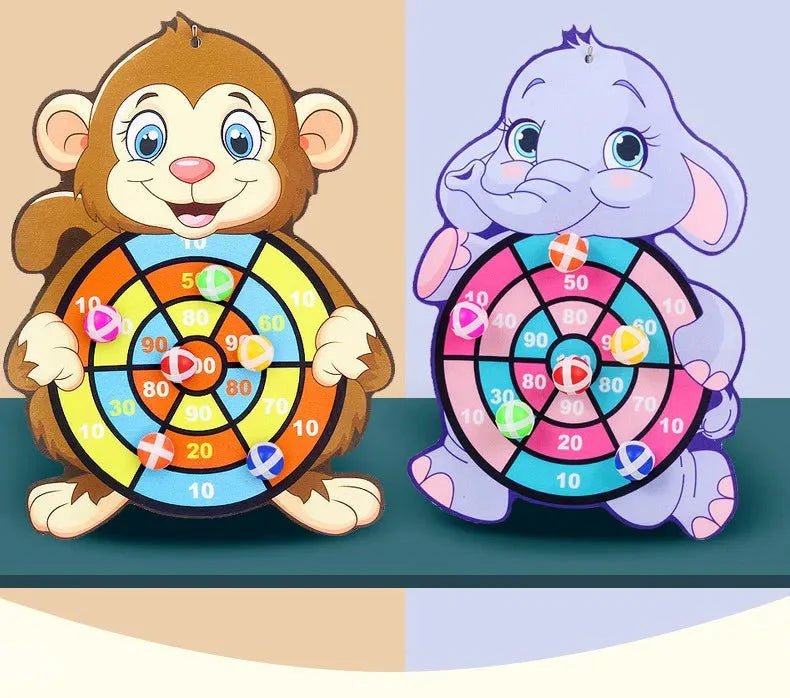 Klittenband Dartbord Kind Olifant Met Plakballetjes - KidsKorner