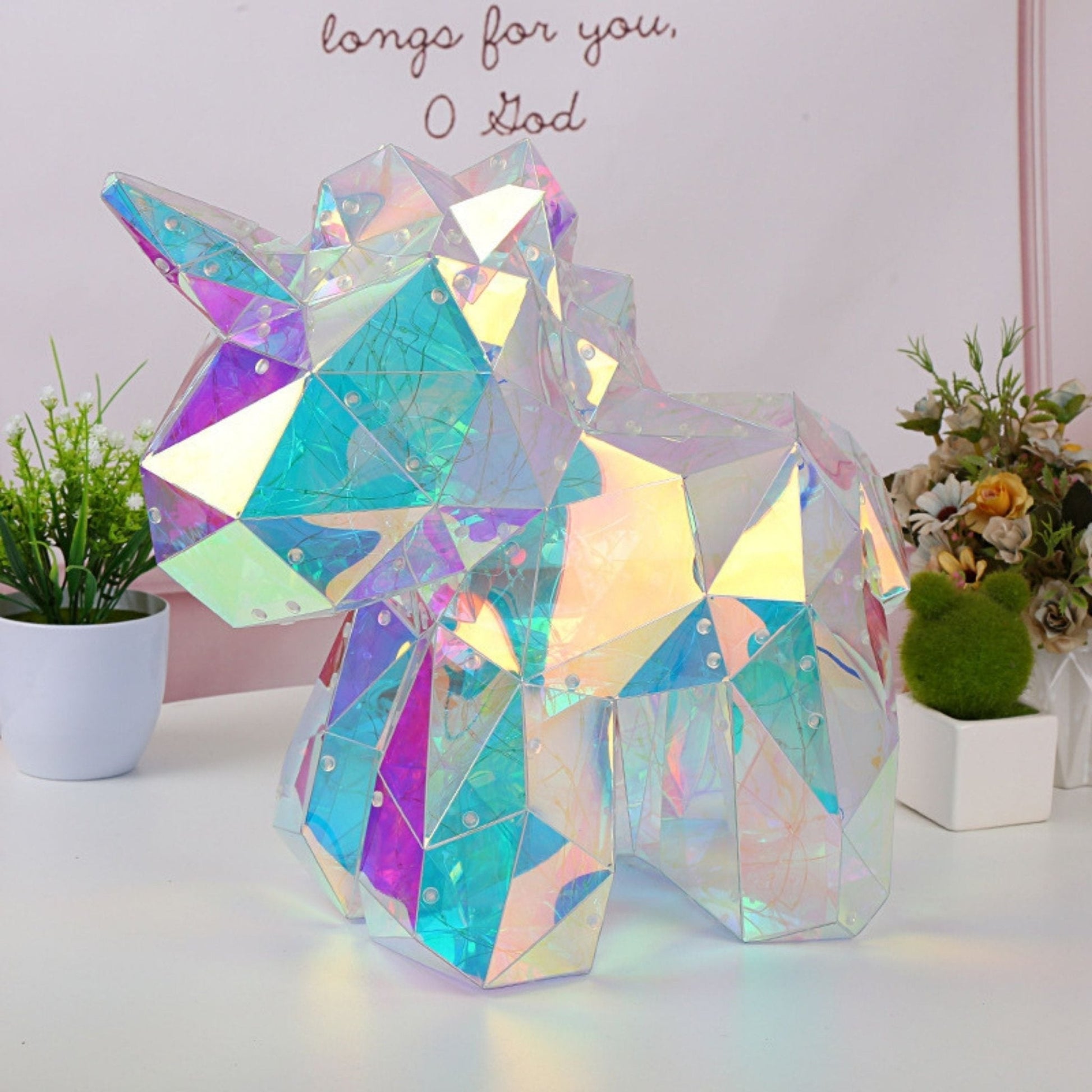 LED Nachtlamp | Kristal Look Met Zachte Gloed Voor Kinderkamer 3+ Jaar - KidsKorner