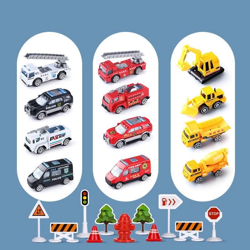 Luchtrix Vliegtuig Speelset Met Auto’s – Speelgoed Voertuigen - KidsKorner