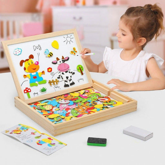 Magnetisch Tekenbord Kind – Montessori Tekentafel 2 - in - 1 - KidsKorner