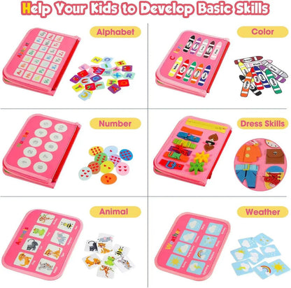 Montessori Activiteitenboek - Busy Book - Peuters 2 Tot 4 Jaar - KidsKorner