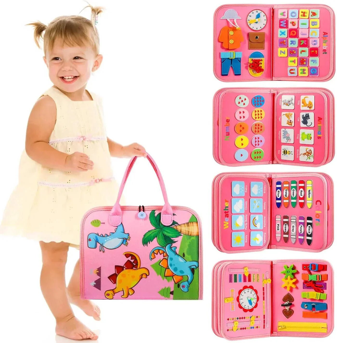 Montessori Activiteitenboek - Busy Book - Peuters 2 Tot 4 Jaar - KidsKorner