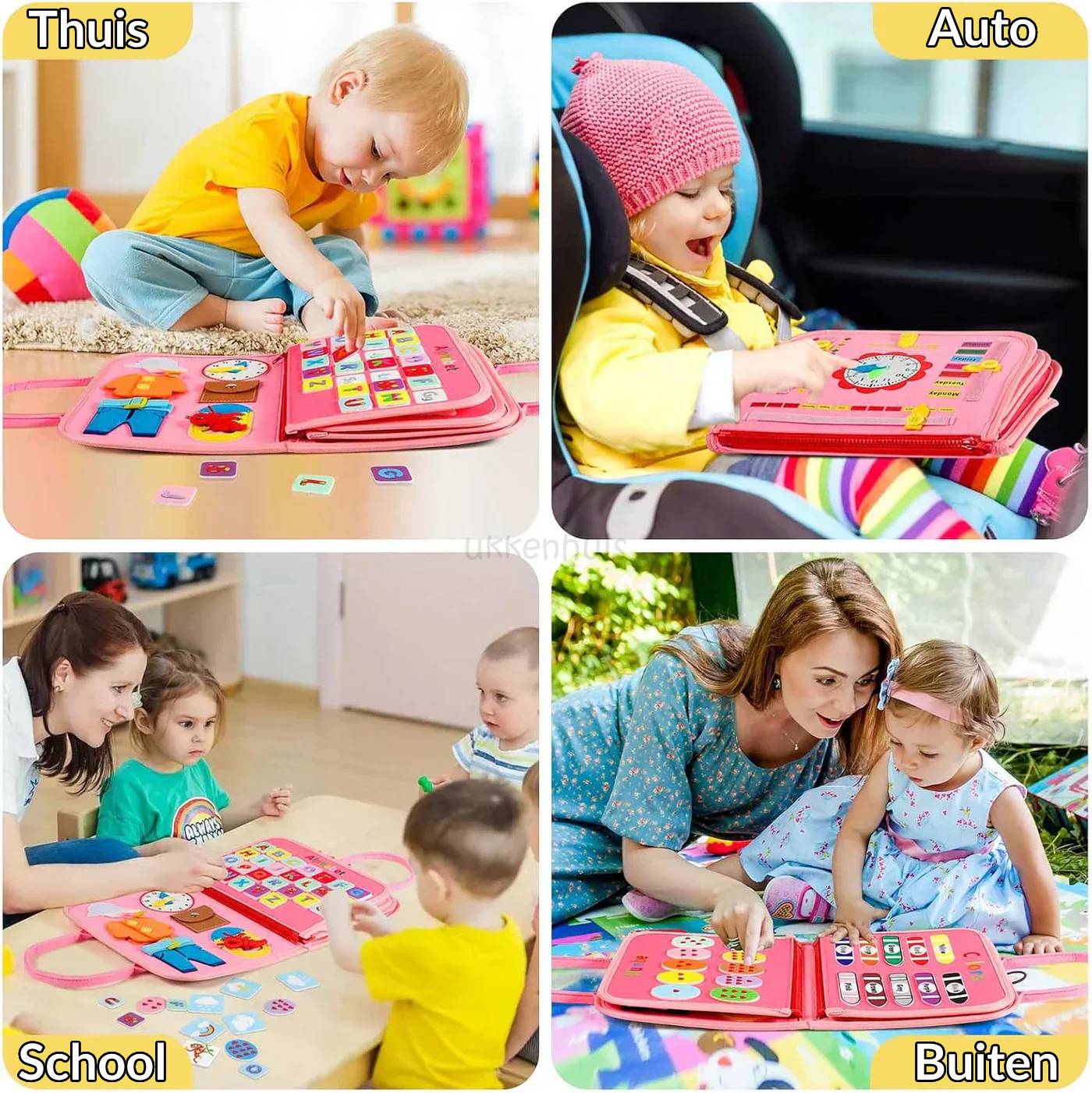 Montessori Activiteitenboek - Busy Book - Peuters 2 Tot 4 Jaar - KidsKorner
