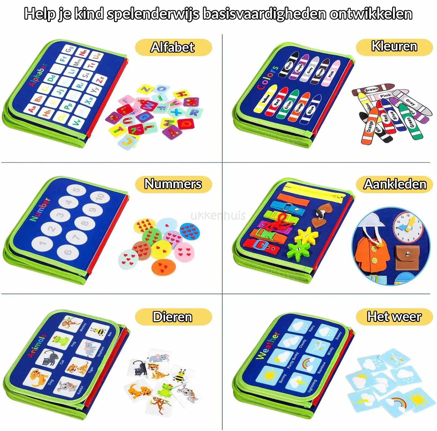 Montessori Activiteitenboek - Busy Book - Peuters 2 Tot 4 Jaar - KidsKorner