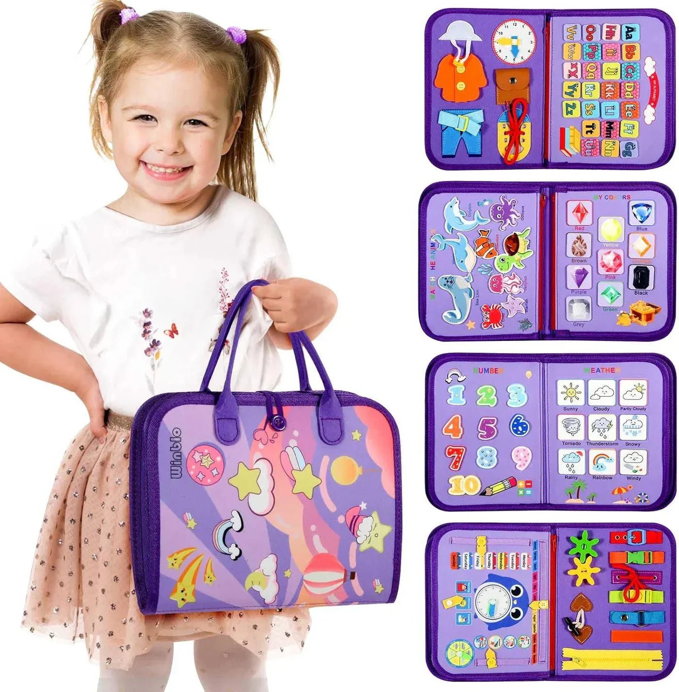 Montessori Activiteitenboek - Busy Book - Peuters 2 Tot 4 Jaar - KidsKorner