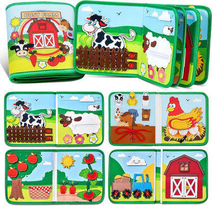 Montessori Activiteitenboek Dieren - Busy Book Vilt - 2 Tot 4 Jaar - KidsKorner