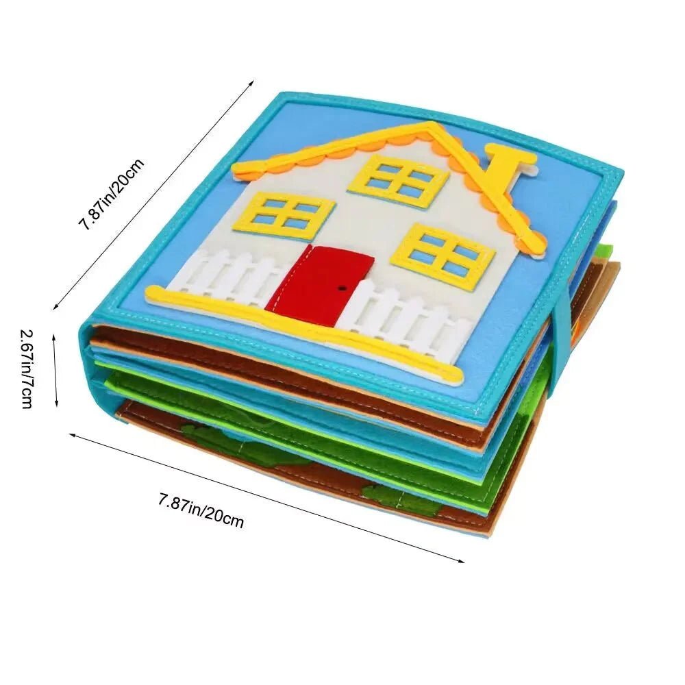 Montessori Activiteitenboek Vilt - Busy Book - 3 Tot 6 Jaar - KidsKorner