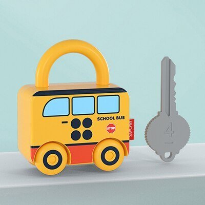 Montessori Educatief Hangslot Met Sleutels Voor Kinderen - KidsKorner
