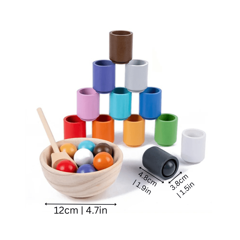 Montessori Houten Kleurensorteerspel - KidsKorner