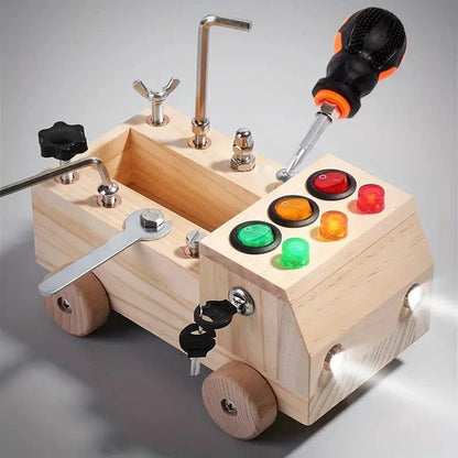 Montessori Schroefbord - Motoriek Speelgoed Met Schroeven - 3 Tot 6 Jaar - KidsKorner