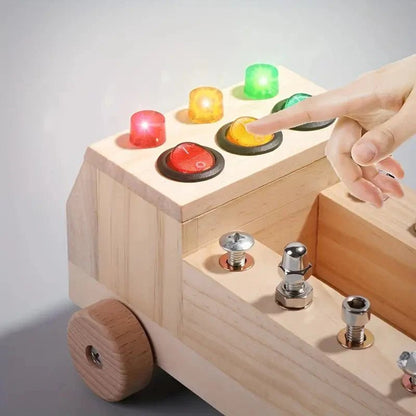 Montessori Schroefbord - Motoriek Speelgoed Met Schroeven - 3 Tot 6 Jaar - KidsKorner
