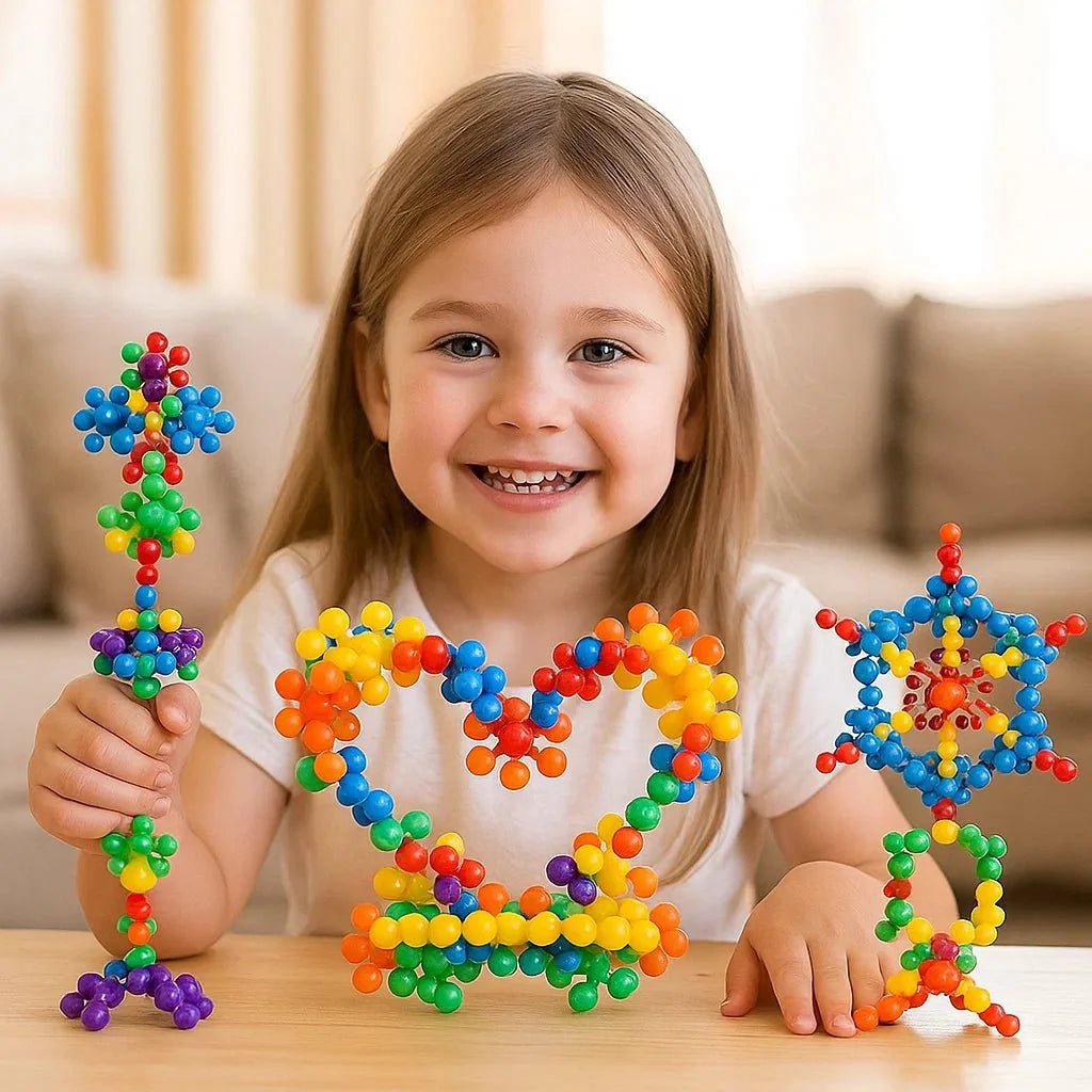 Montessori Sneeuwvlok Bouwblokken – Creatief Constructiespeelgoed - KidsKorner