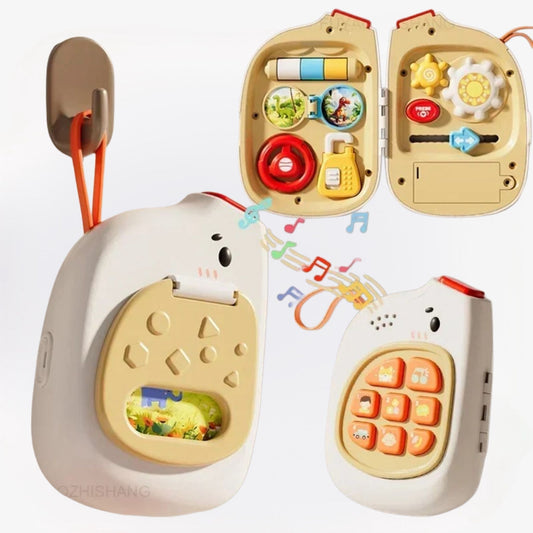 Montessori Speelbord Koffer | ABS Interactief Met Geluiden En Schakelaars Voor Kinderen - KidsKorner