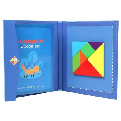 Montessori Tangram Puzzel Magnetisch Boek Educatief - KidsKorner