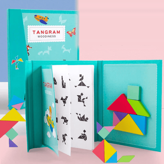 Montessori Tangram Puzzel Magnetisch Boek Educatief - KidsKorner