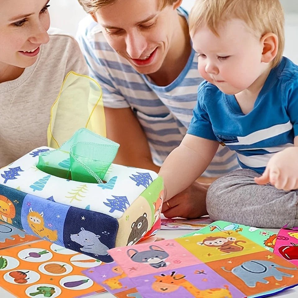 Montessori Zakdoekdoos Speelgoed – Sensorische Tissuedoos - KidsKorner