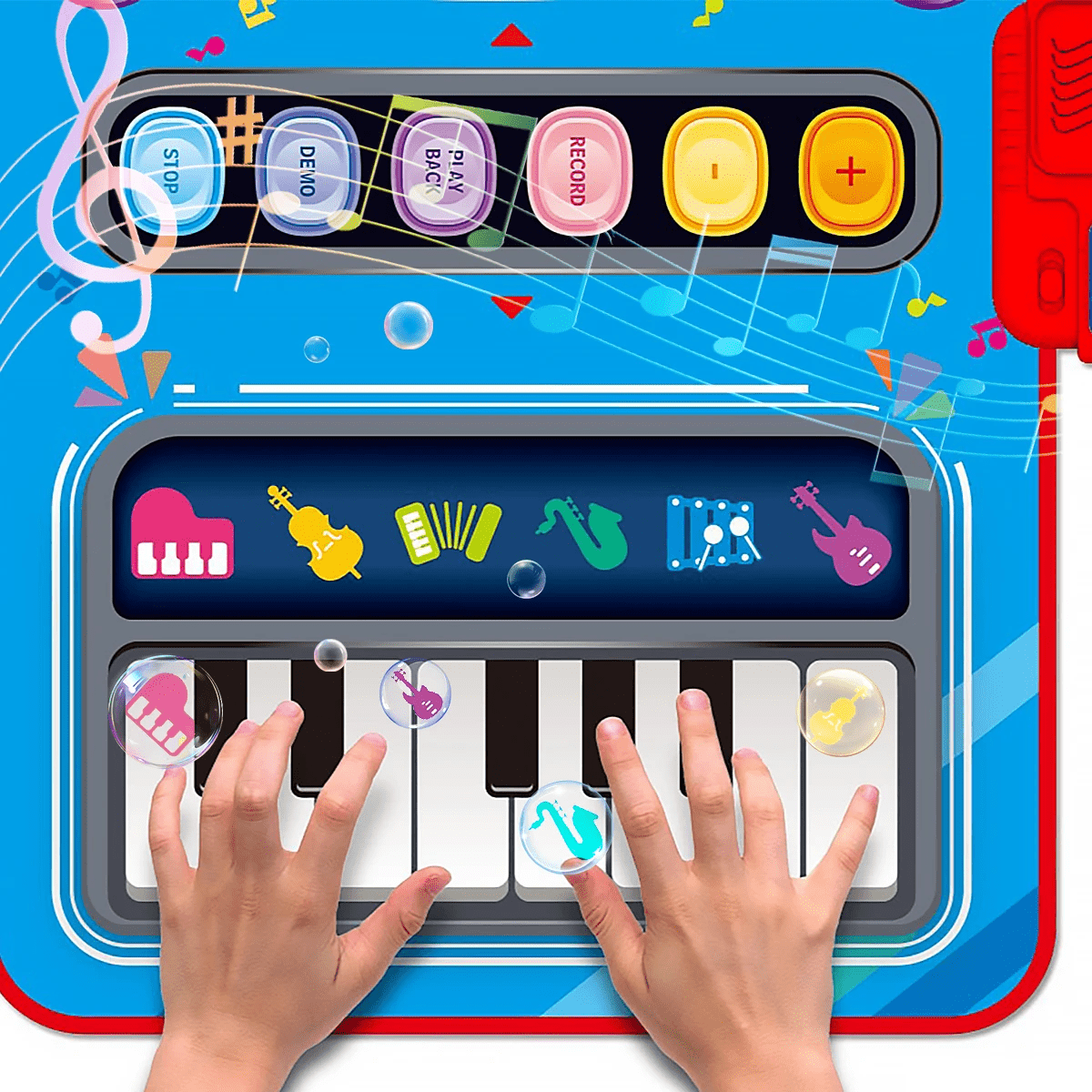 Muziek Dansmat Piano – Interactieve Speelmat Met Geluid – 1+ Jaar - KidsKorner
