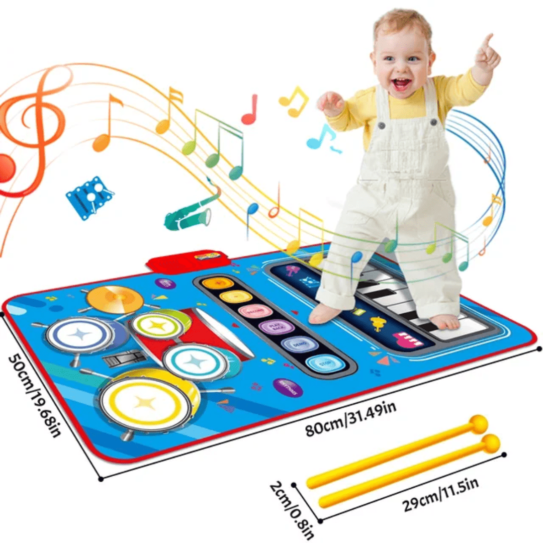 Muziek Dansmat Piano – Interactieve Speelmat Met Geluid – 1+ Jaar - KidsKorner