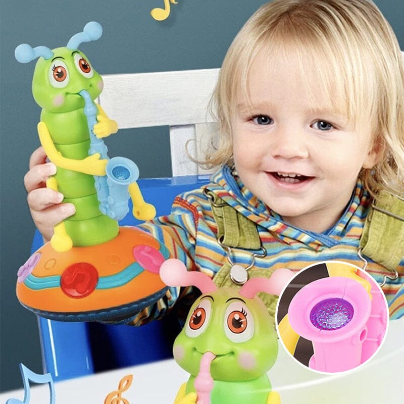 Muziek Speelgoed Rups Met Saxofoon - Dansend Peuterspeelgoed - KidsKorner