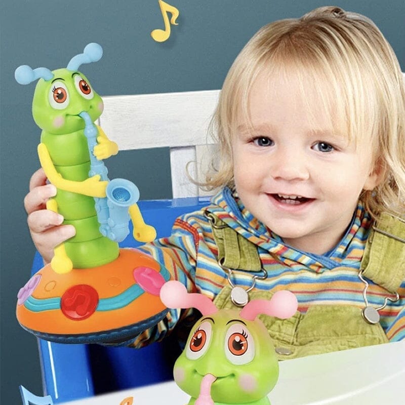 Muziek Speelgoed Rups Met Saxofoon - Dansend Peuterspeelgoed - KidsKorner