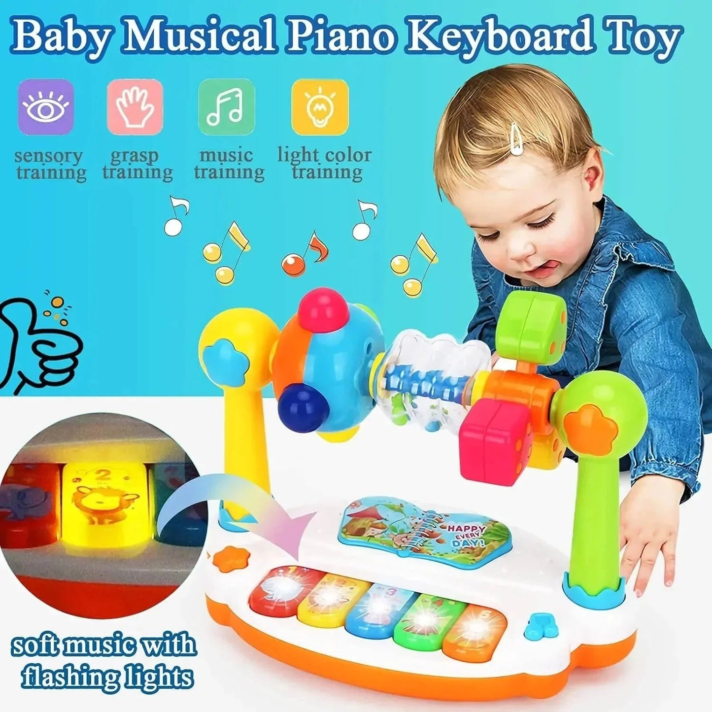 Muzikaal Baby Piano Speelgoed - KidsKorner