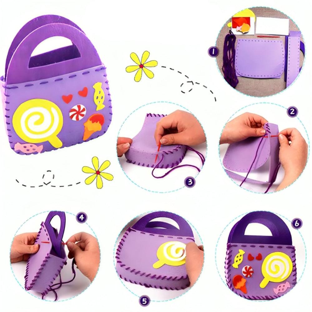 Naaiset Voor Kinderen - DIY Handtas Knutselset - 6 Tot 12 Jaar - KidsKorner