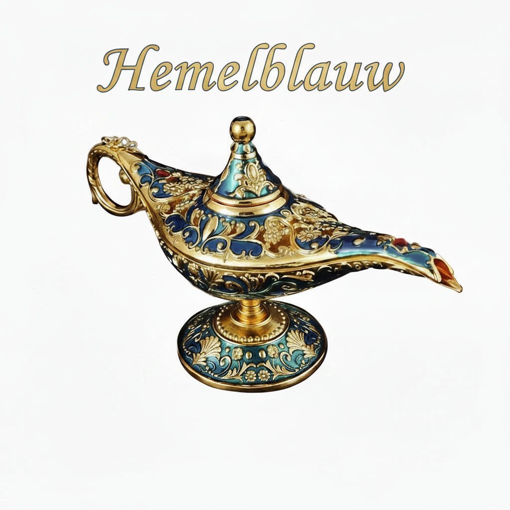 Oosterse Wenslamp Met LED – Decoratieve Tafellamp Antiek Metaal - KidsKorner
