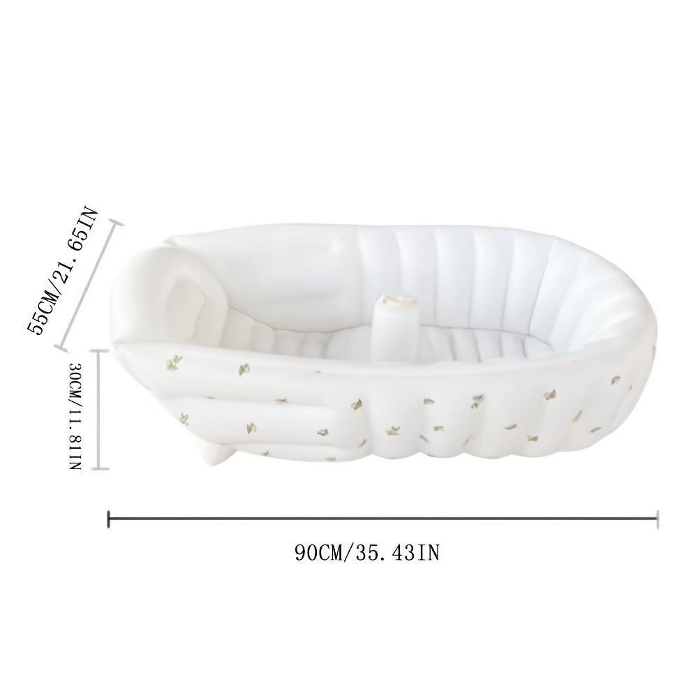 Opblaasbaar Babybad Met Hoofdsteun – Opvouwbaar Baby Badje - KidsKorner