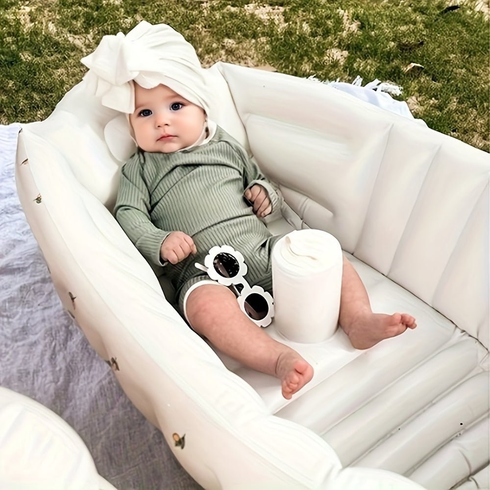 Opblaasbaar Babybad Met Hoofdsteun – Opvouwbaar Baby Badje - KidsKorner