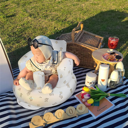Opblaasbare Babystoel Met Rugsteun – Baby Zitstoel - KidsKorner